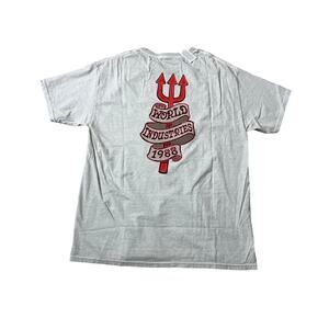 Y2K Style World Industries Skater Tee Shirt NWT Devil Boy Spear 1988 Back Hit